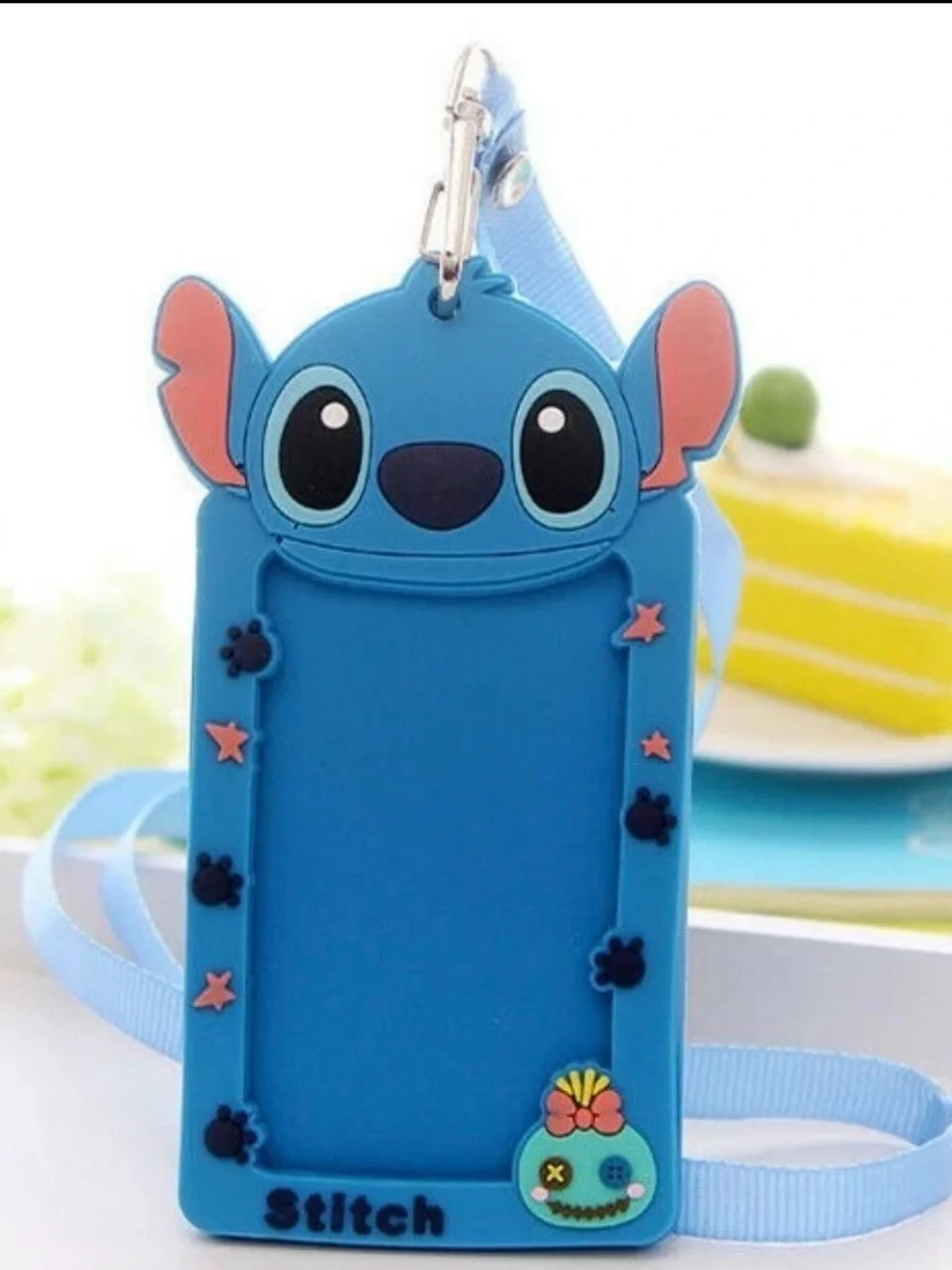 Cute silicone character Card Holder with Lanyard
